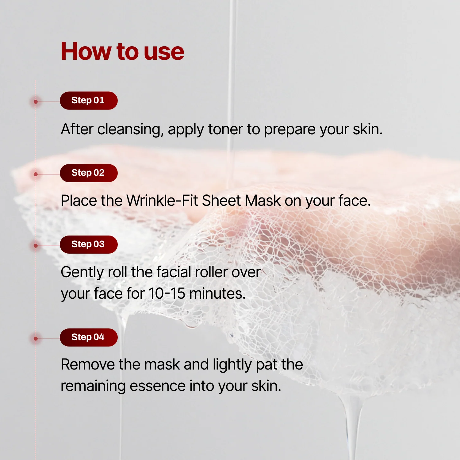 Wrinkle-fit Mask + Wrinkle-fit Neck Mask + Facial Roller - Image 19