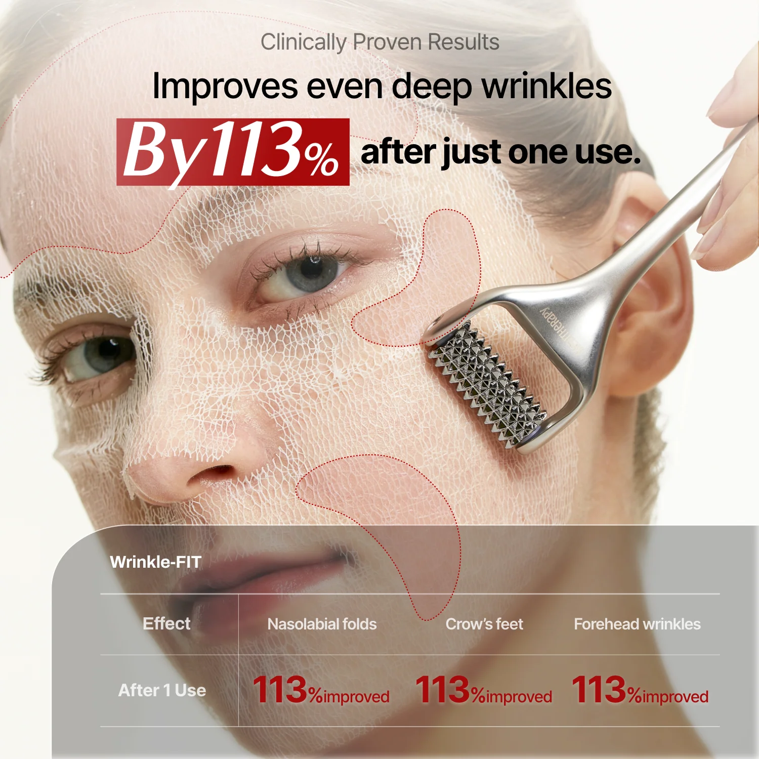 Wrinkle-fit Mask + Wrinkle-fit Neck Mask + Facial Roller - Image 6